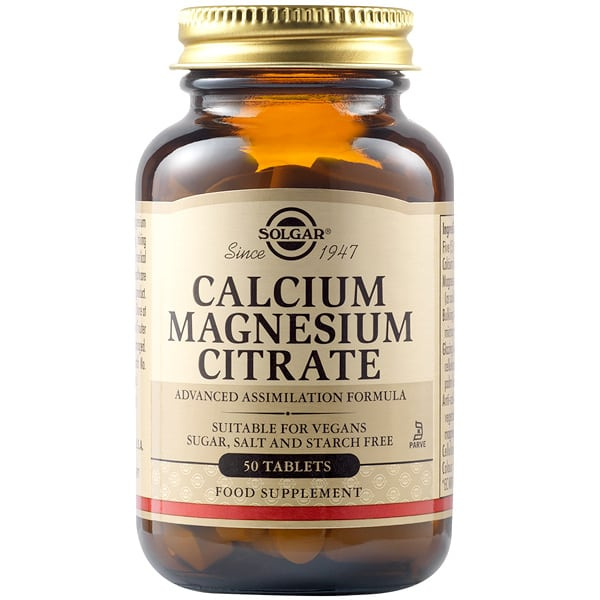 SOLGAR calcium magnesium citrate 50tabs