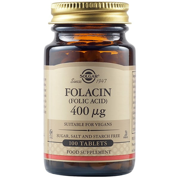 SOLGAR folacin (folic acid) 400μg 100tabs