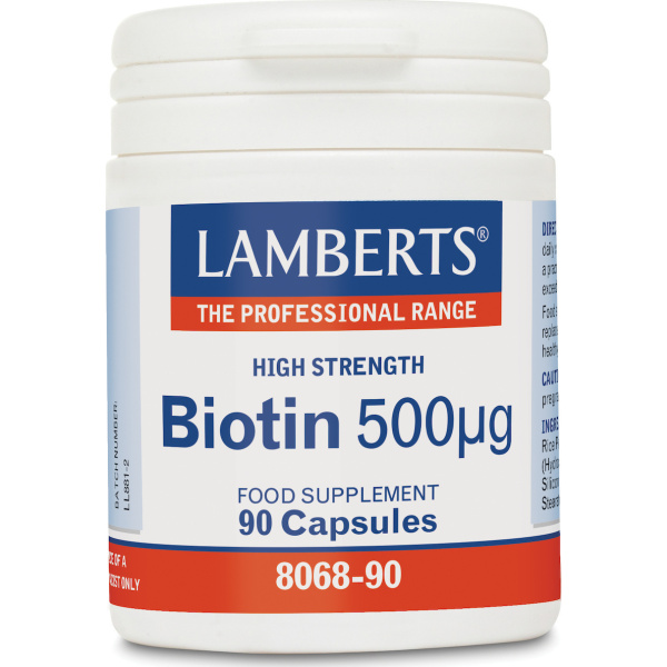 LAMBERTS biotin 500mcg 90caps