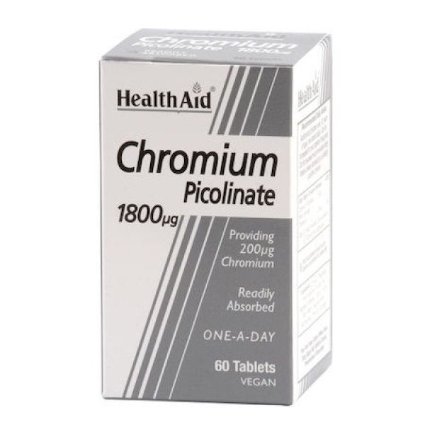 HEALTH AID chromium picolinate 1800μg 60tabs