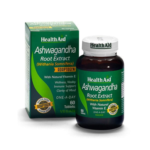 HEALTH AID ashwagandha root extract 60tabs