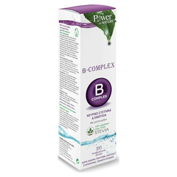 POWER HEALTH B-complex stevia 20eff. tabs