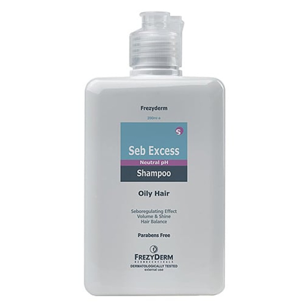FREZYDERM shampoo seb excess ρυθμίζει & εξισορροπεί τη λιπαρότητα 200ml
