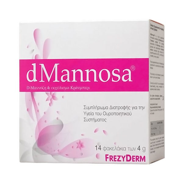 FREZYDERM dmannosa & cranberry extract για την υγεία του ουροποιητικού συστήματος 14x4gr