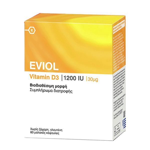EVIOL vitamin D3 1200iu 60caps