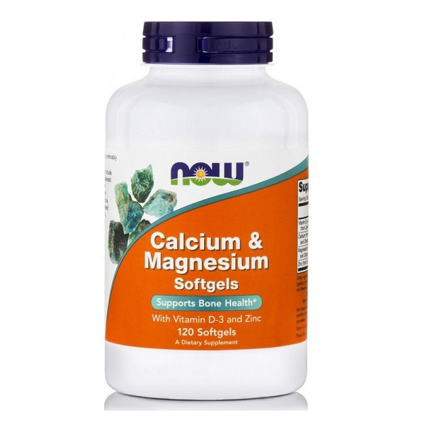NOW calcium & magnesium 120softgels
