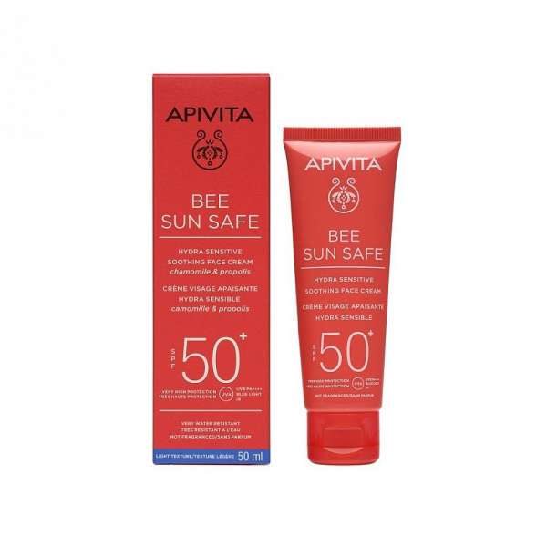 APIVITA bee sun safe cream προσώπου για ευαίσθητες επιδερμίδες SPF50 50ml
