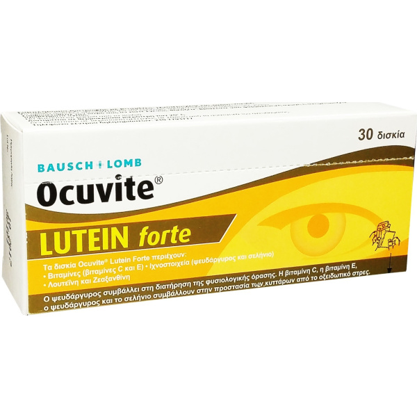 BAUSCH & LOMB ocuvite lutein forte 30tablets
