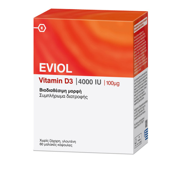 EVIOL vitamin D3 4000iu 60caps
