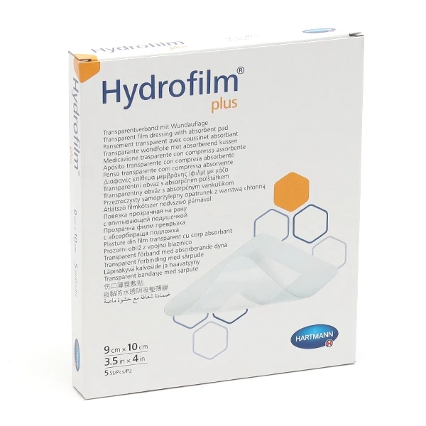 HARTMANN hydrofilm plus αδιάβροχα και αποστειρωμένα αυτοκόλλητα επιθέματα 9cm x 10cm 5τμχ