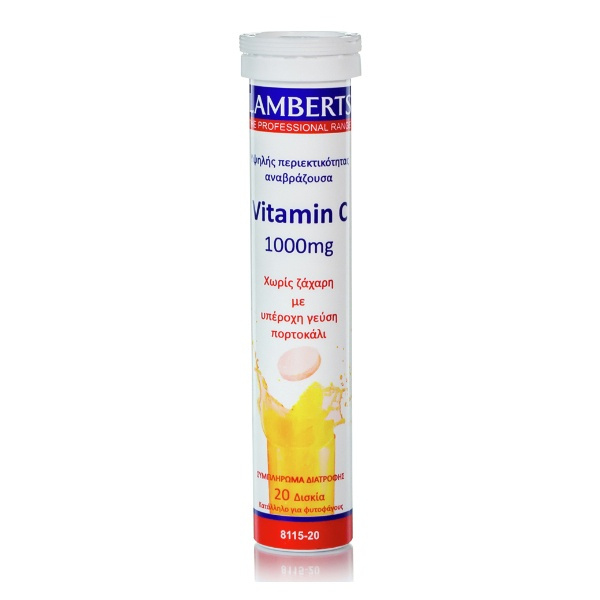 LAMBERTS vitamin C 1000mg 20 efferv. tabs