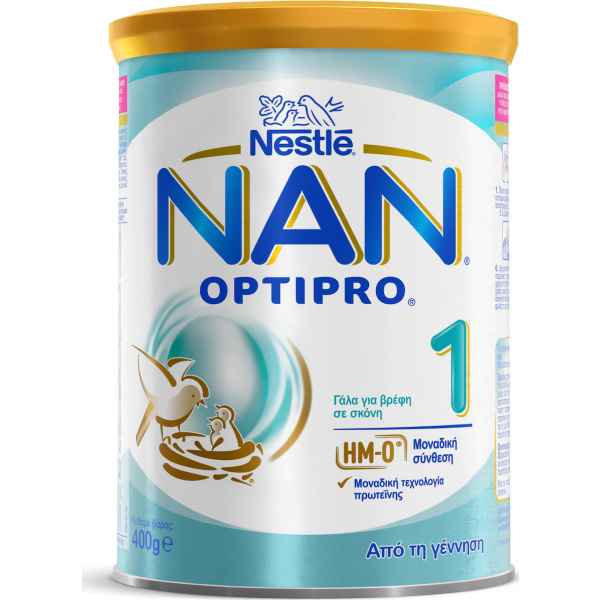 NESTLE nan οptipro 1 γάλα πρώτης βρεφικής ηλικίας 400gr