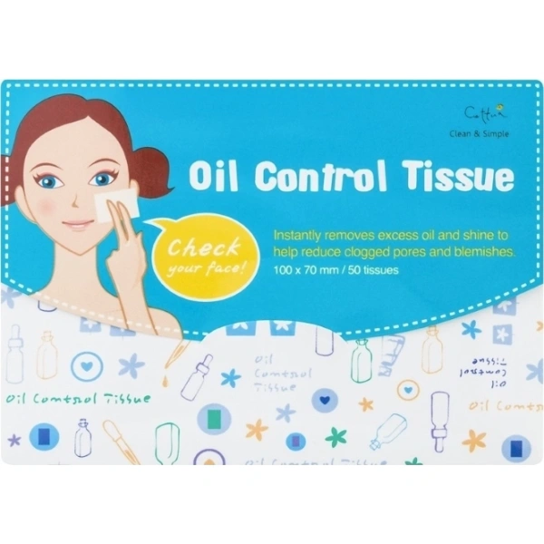 VICAN cettua clean & simple oil control tissue 50τμχ