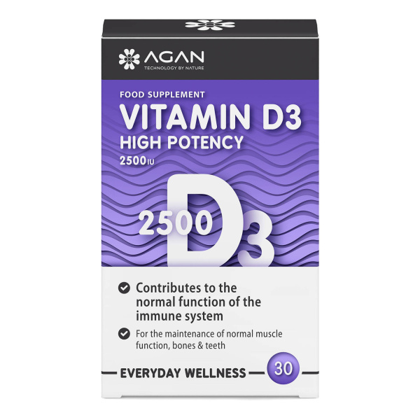 AGAN vitamin D3 2500 IU 30tabs