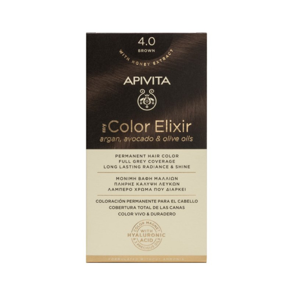 APIVITA color elixir 4,11 καστανό έντονο σαντρε