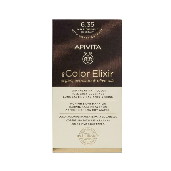 APIVITA color elixir 6.35ξανθό σκούρο μελι μαονι