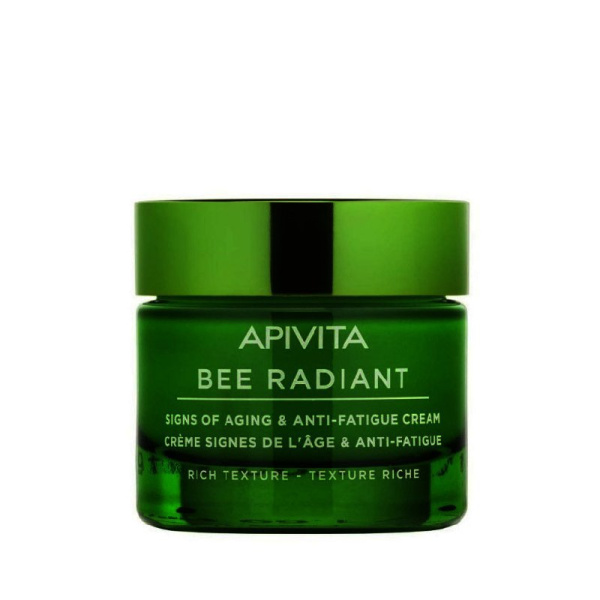 APIVITA bee radiant κρέμα αντιγήρανσης & λάμψης με πλούσια υφή 50ml