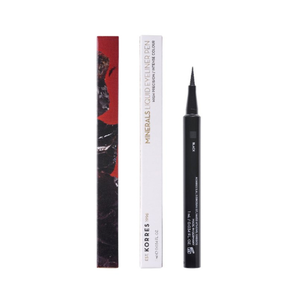 KORRES minerals liquid eyeliner pen no 01 black 1ml