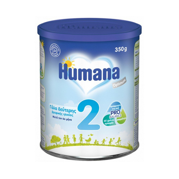HUMANA optimum 2 βρεφικό γάλα μετά τον 6ο μήνα 350gr