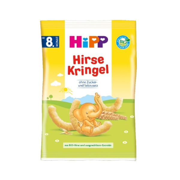HIPP παιδικά γαριδάκια με βιολογικό κεχρί & δημητριακά ολικής άλεσης 30gr