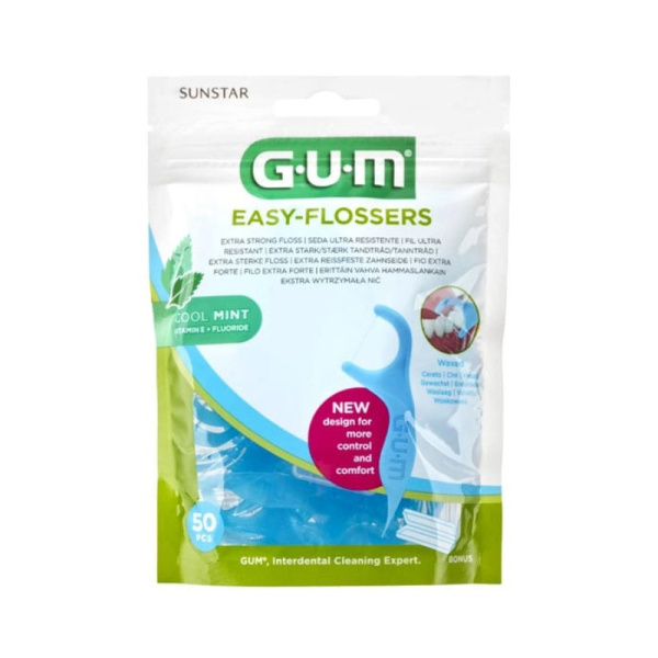 GUM easy-flossers (890) fresh mint 50τμχ
