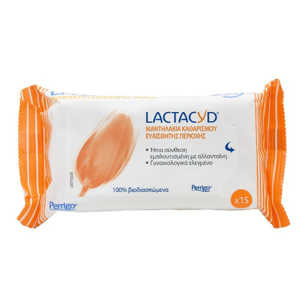 LACTACYD intimate wipes 15τμχ
