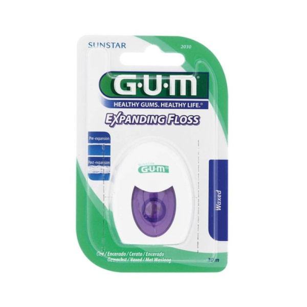 GUM οδοντικό νήμα expanding floss waxed (2030) 30m