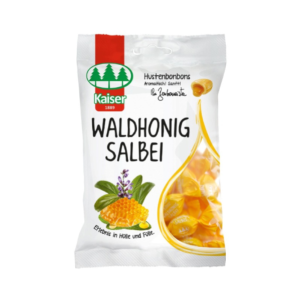 KAISER waldhonig salbei καραμέλες με φασκόμηλο & μέλι χωρίς ζάχαρη 75gr