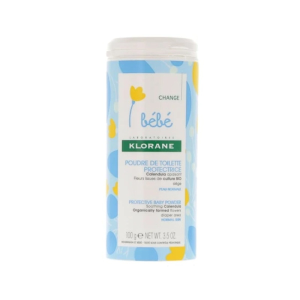 KLORANE bebe protective baby powder with soothing calendula 100gr