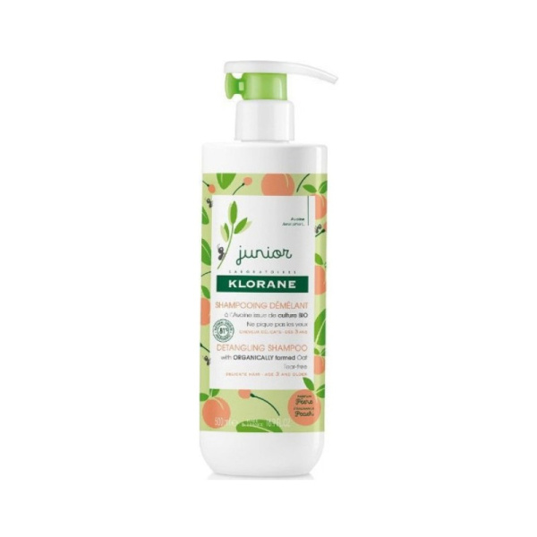 KLORANE junior shampoo για εύκολο ξέμπλεγμα με άρωμα ροδάκινο 200ml