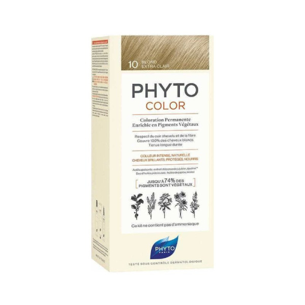 PHYTO phytocolor nο.10 κατάξανθο πλατινέ 1τμχ