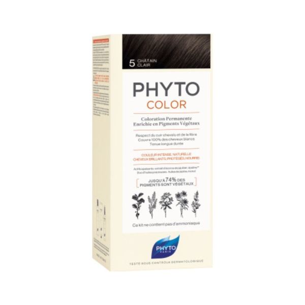 PHYTO phytocolor nο.5 καστανό ανοιχτό 1τμχ
