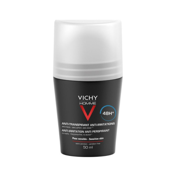 VICHY homme deodorant roll-on 48h για ευαισθητές επιδερμίδες 50ml