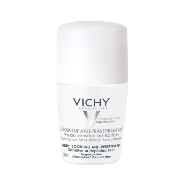 VICHY deodorant 48ωρη αποσμητική φροντίδα για ευαίσθητες-αποτριχωμένες επιδερμίδες 50ml
