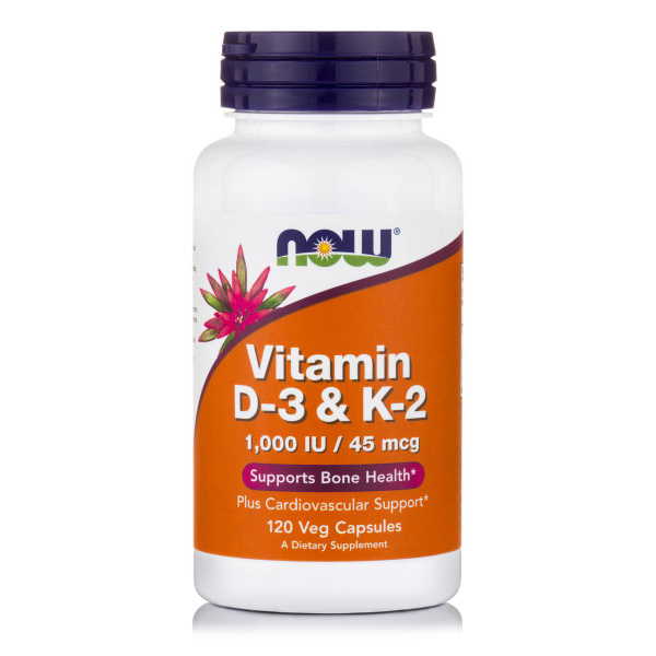 NOW vitamin D3 & K2 120caps