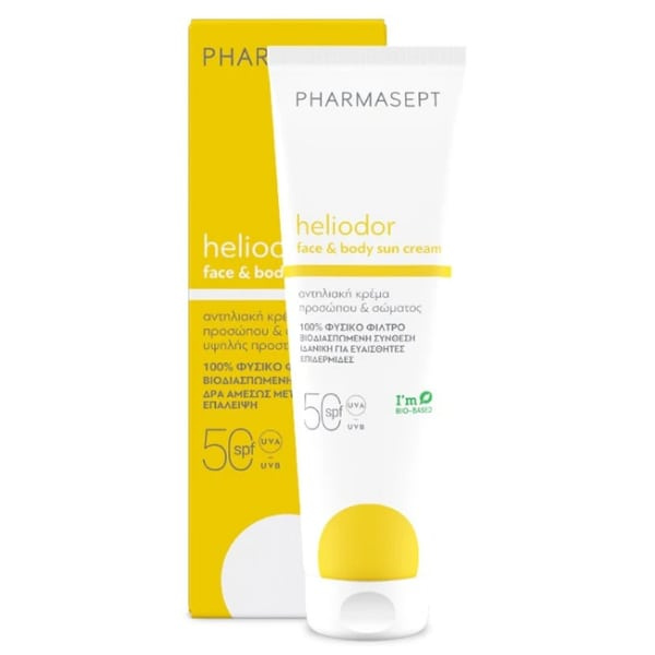 PHARMASEPT heliodor face & body sun cream spf50 150ml