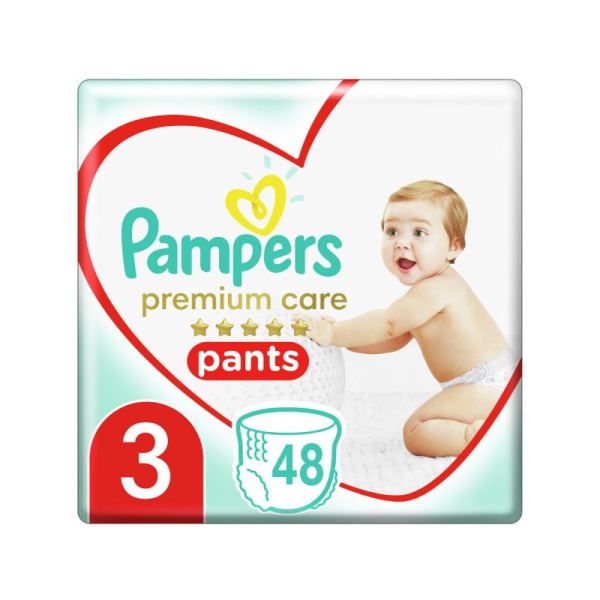 PAMPERS premium care pants No.3 (6-11kg) 48τμχ
