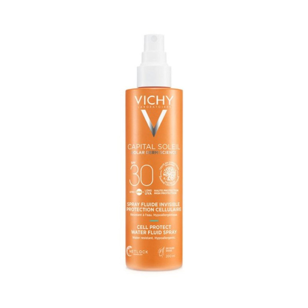 VICHY capital soleil cell protect water fluid spray spf30 200ml