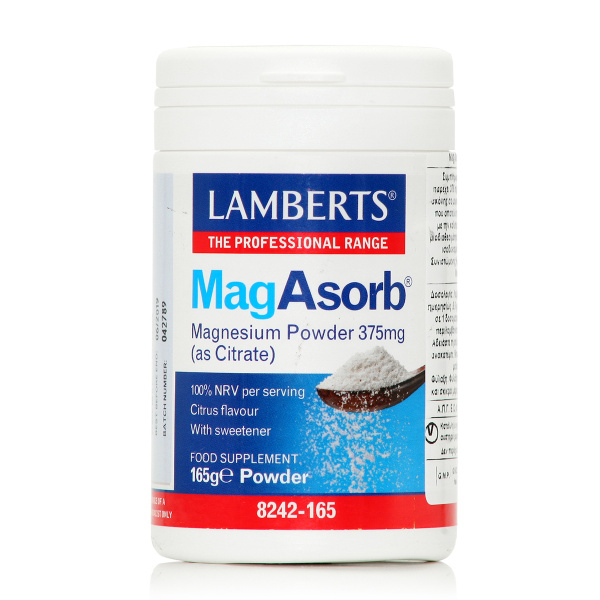 LAMBERTS magasorb magnesium powder 375mg (as citrate) 165gr