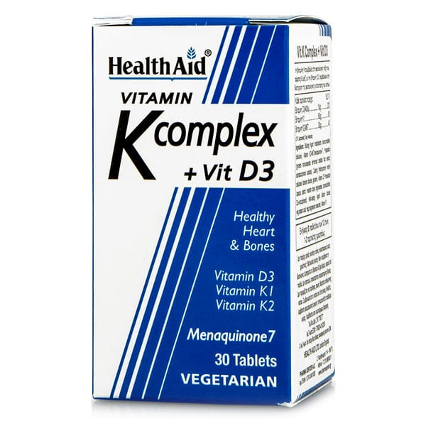 HEALTH AID vitamin K complex + vitamin D3 30tabs