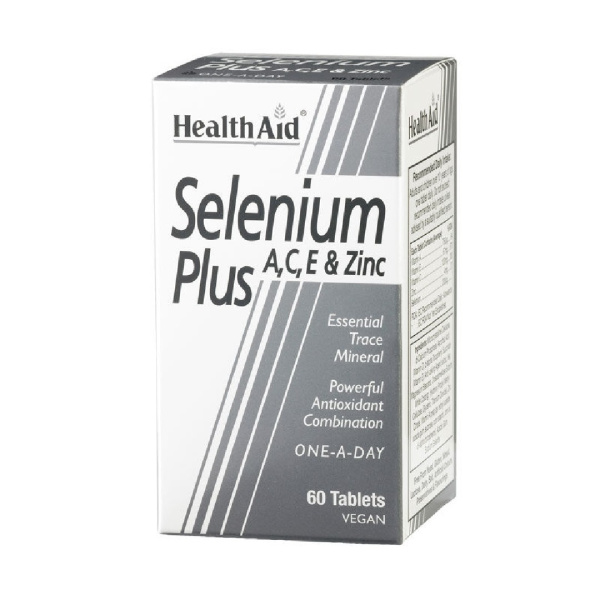 HEALTH AID selenium plus A, C, E & Zinc 60tabs