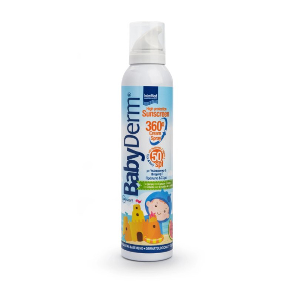 INTERMED babyderm sunscreen 360° cream spray spf50 200ml