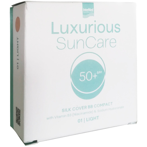 INTERMED luxurious sun care silk cover BB compact spf50+ 01 light 12gr