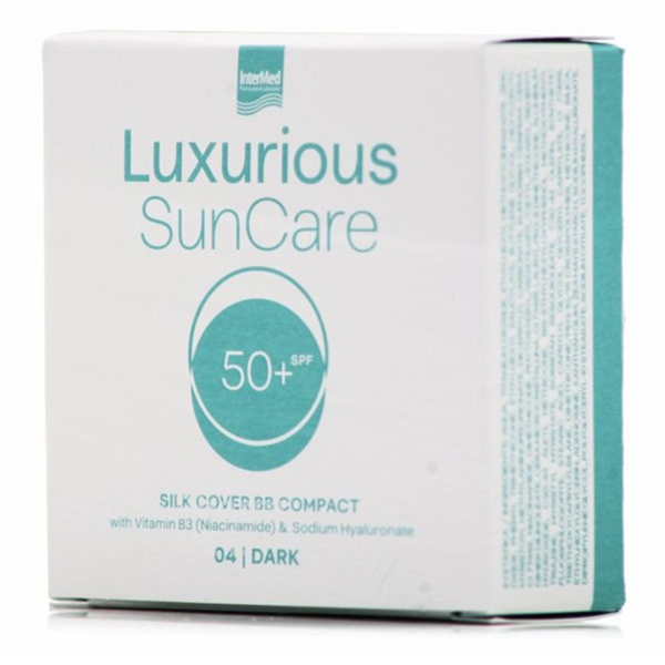 INTERMED luxurious sun care silk cover BB compact spf50+ 04 dark 12gr