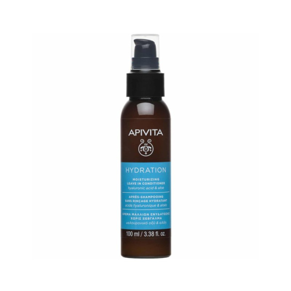 APIVITA conditioner leave in moisturizing κρέμα μαλλιών ενυδάτωσης χωρίς ξέβγαλμα 100ml