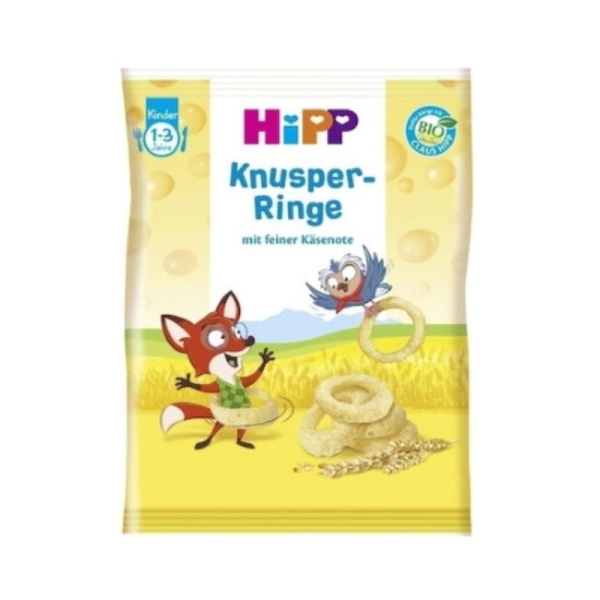 HIPP τυροδακτυλίδια για παιδιά 1-3 ετών 25gr