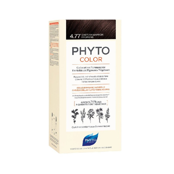 PHYTO phytocolor nο.4.77 καστανό έντονο μαρόν 1τμχ