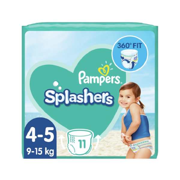 PAMPERS splashers No 4-5 (9-15kg) 11τμχ