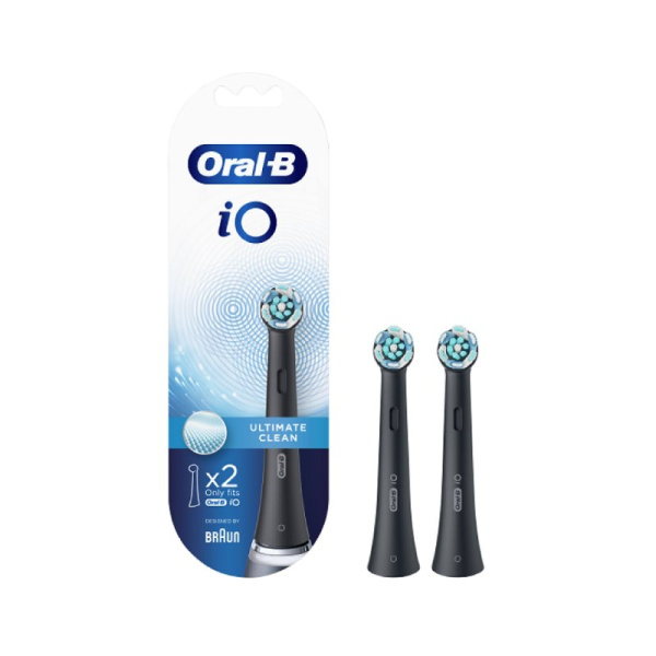 ORAL B ανταλλακτικές κεφαλές iO ultimate clean black 2τμχ