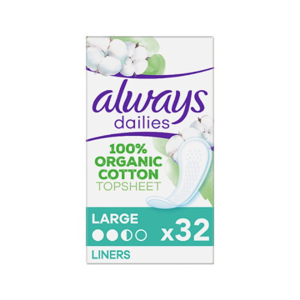 ALWAYS dailies cotton protection large 32τμχ